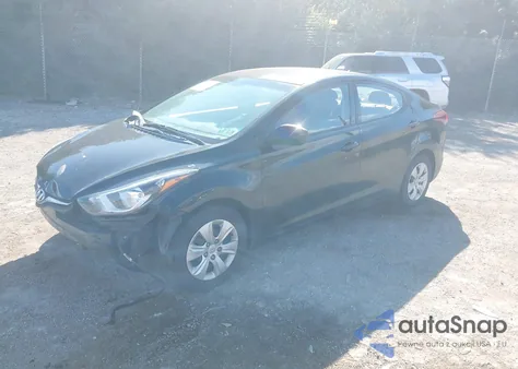 2016 Hyundai Elantra Se from USA, damaged, VIN 5NPDH4AE0GH696772